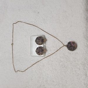 Set of necklace and earrings
